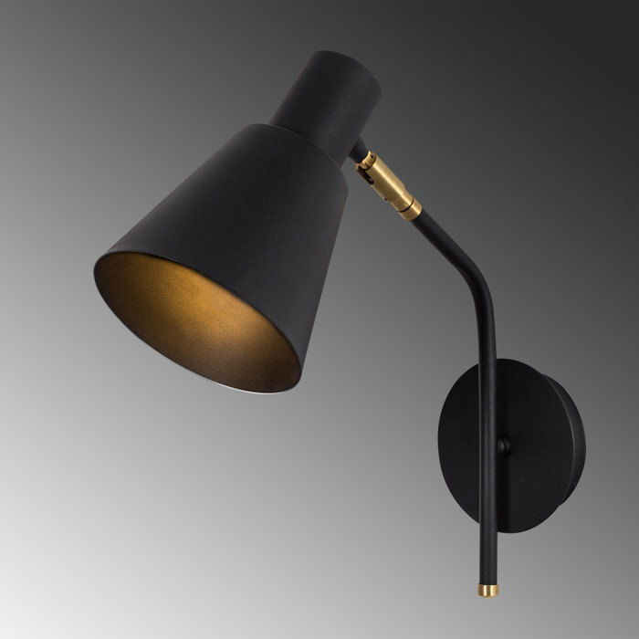 Opviq Sivani - MR-664 Lámpara de pared Negro y dorado Opviq Sivani - MR-664 Lámpara de pared Negro y dorado